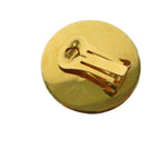 Hermes Enamel Cloisonne Earrings Clip-On Gold Plated Colored Black — view 6