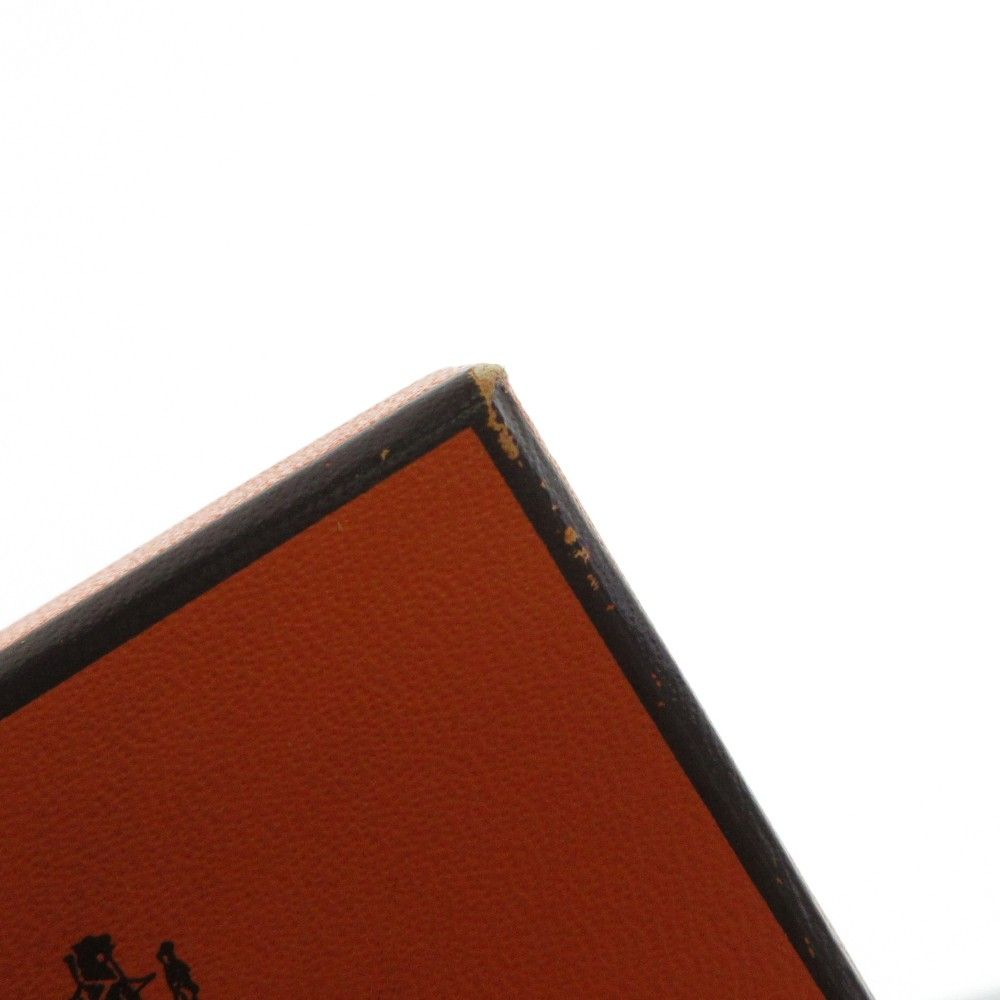 Hermes Enamel Cloisonne Earrings Clip-On Gold Plated Colored Black — view 5