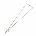 Gucci G Motif Cutout Cross Pendant Silver Colored — view 2