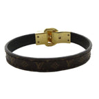 Louis Vuitton Bracelet Fascin' Your LV Bangle Leather Brown Gold Colored — view 3