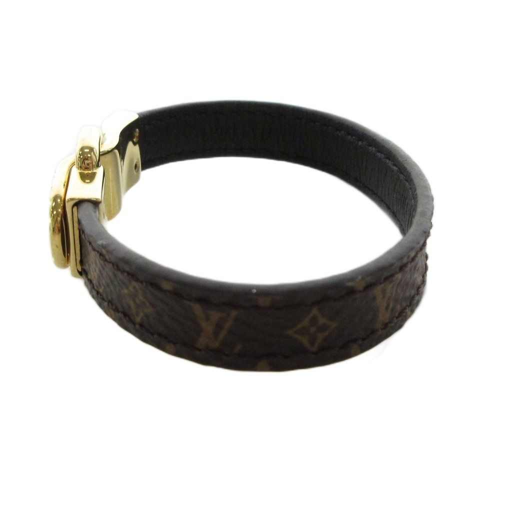 Louis Vuitton Bracelet Fascin' Your LV Bangle Leather Brown Gold Colored — view 2