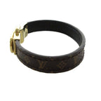 Louis Vuitton Bracelet Fascin' Your LV Bangle Leather Brown Gold Colored — view 2