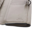 Fendi Peekaboo Selleria Wallet with Coin Purse Bifold Leather Turnlock Greige — view 6