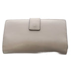 Fendi Peekaboo Selleria Wallet with Coin Purse Bifold Leather Turnlock Greige — view 2