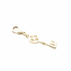 Louis Vuitton LV Charm Key Gold Colored Keychain — view 3