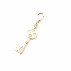 Louis Vuitton LV Charm Key Gold Colored Keychain — view 2