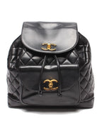 Chanel Backpack Gold Quilted Lambskin