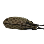 Gucci GG Pattern Canvas Logo Stamp Leather Mini Shoulder Bag Pochette Crossbody — view 6