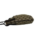 Gucci GG Pattern Canvas Logo Stamp Leather Mini Shoulder Bag Pochette Crossbody — view 5