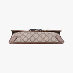 Gucci Neo Vintage GG Supreme Beige Brown Leather Handbag — view 3