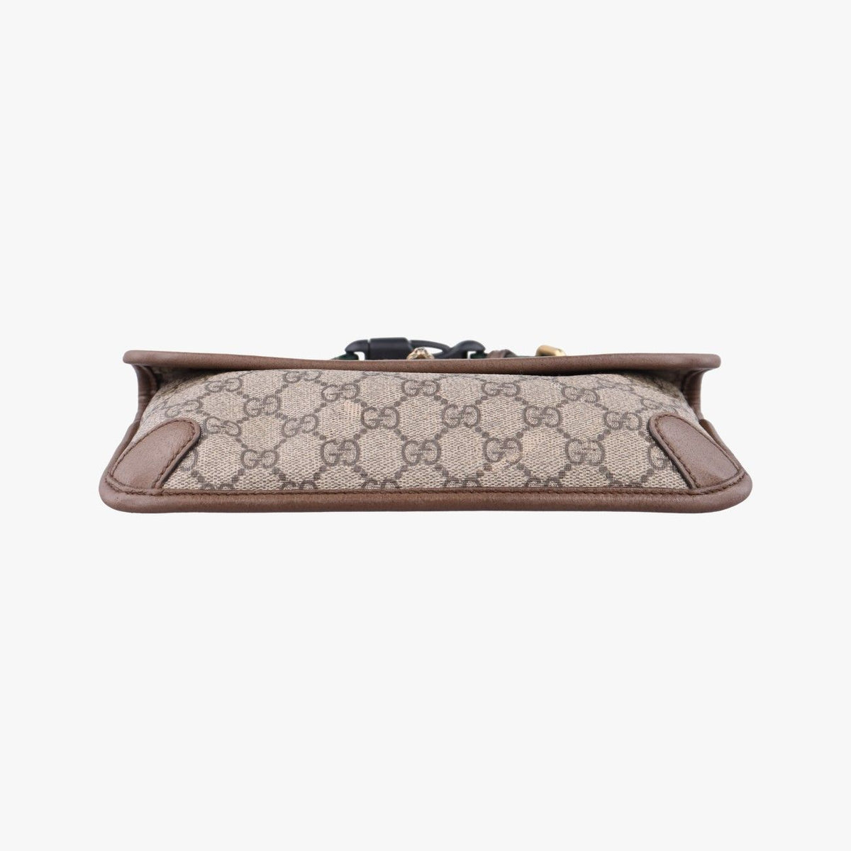 Gucci Neo Vintage GG Supreme Beige Brown Leather Handbag — view 3
