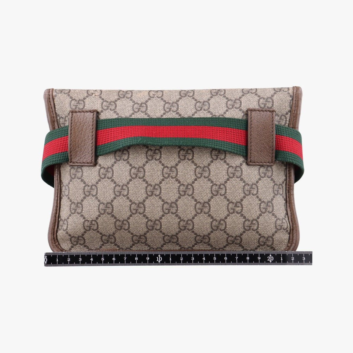 Gucci Neo Vintage GG Supreme Beige Brown Leather Handbag — view 2