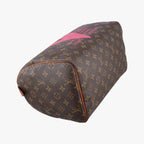 Louis Vuitton Speedy 30 Line Monogram Brown Pink Canvas Handbag — view 5
