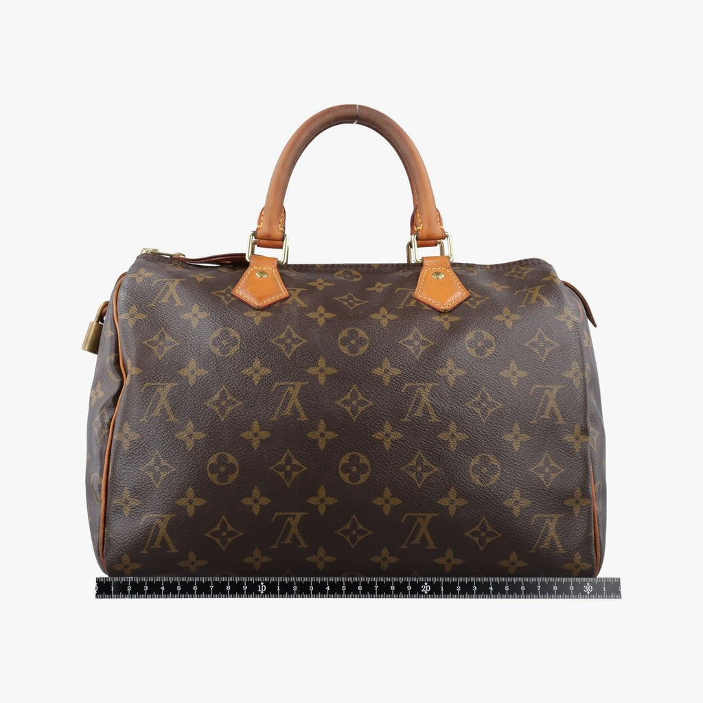 Louis Vuitton Speedy 30 Line Monogram Brown Pink Canvas Handbag — view 2