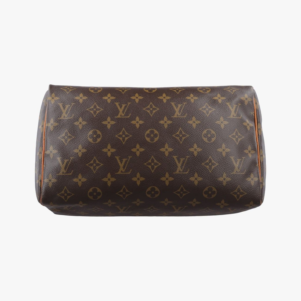 Louis Vuitton Speedy 30 Line Monogram Brown Pink Canvas Handbag — view 3