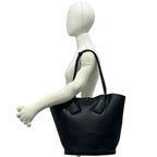 Bottega Veneta Basket Large Leather Tote Bag Black — view 2