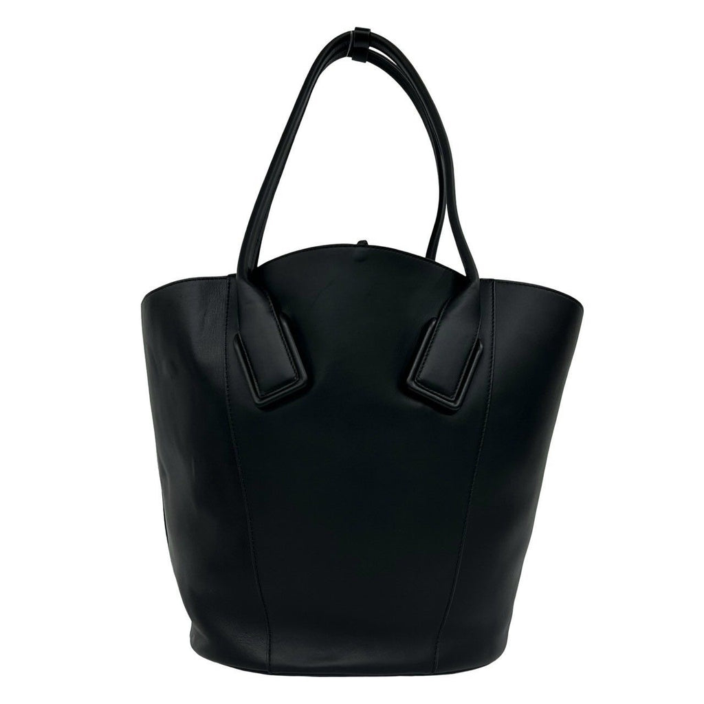 Bottega Veneta Basket Large Leather Tote Bag Black — view 3