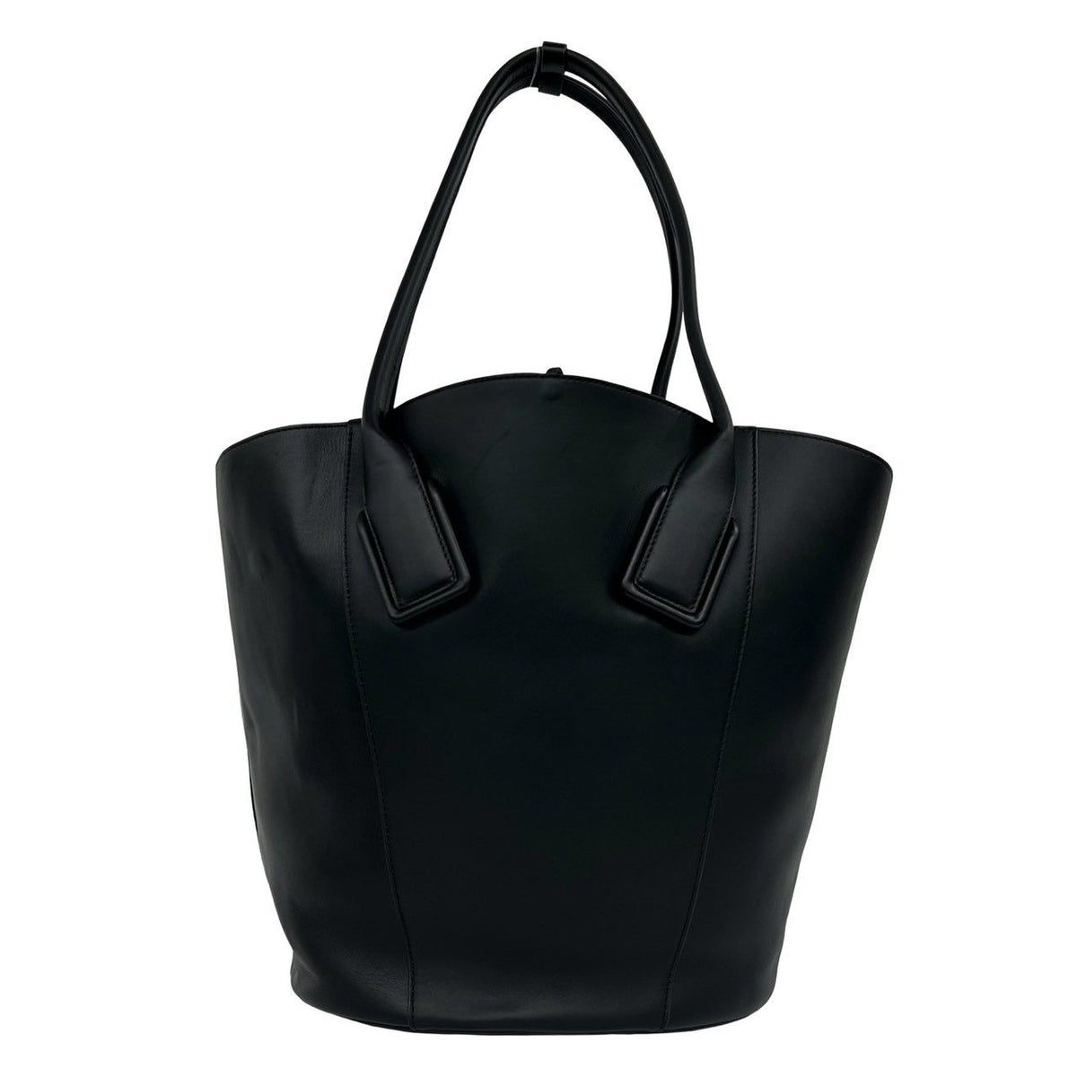 Bottega Veneta Basket Large Leather Tote Bag Black — view 3