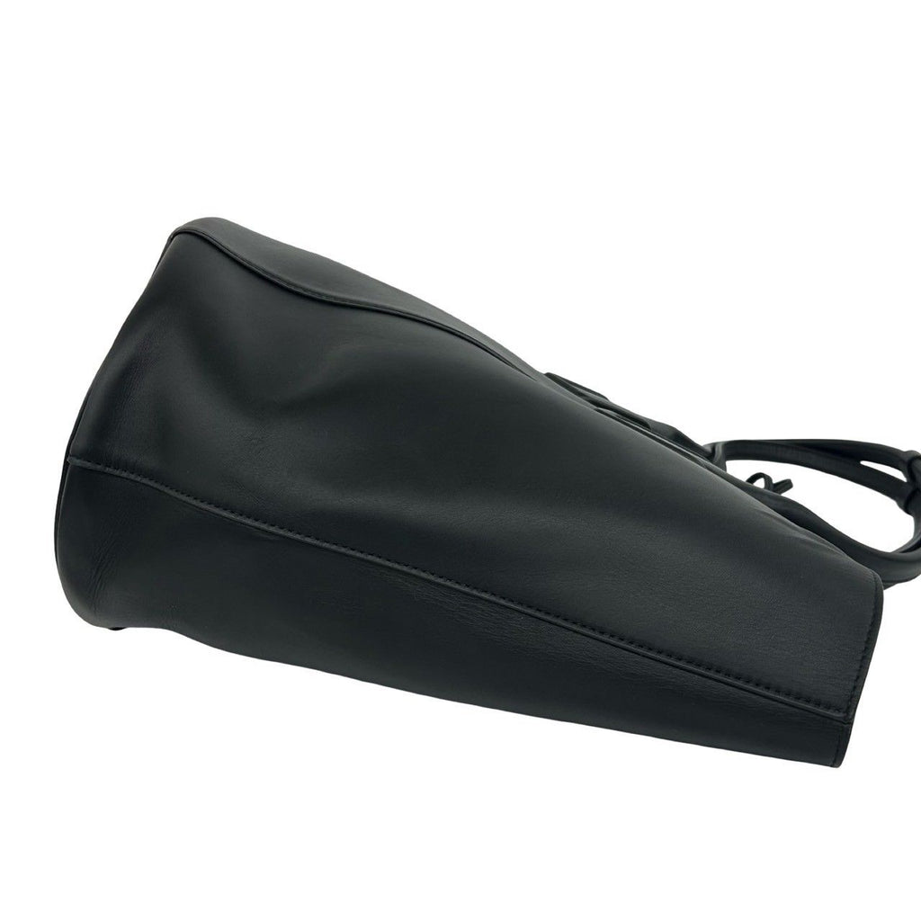 Bottega Veneta Basket Large Leather Tote Bag Black — view 6