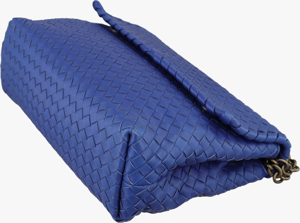 Bottega Veneta Intrecciato Olympia Blue Lambskin — view 4