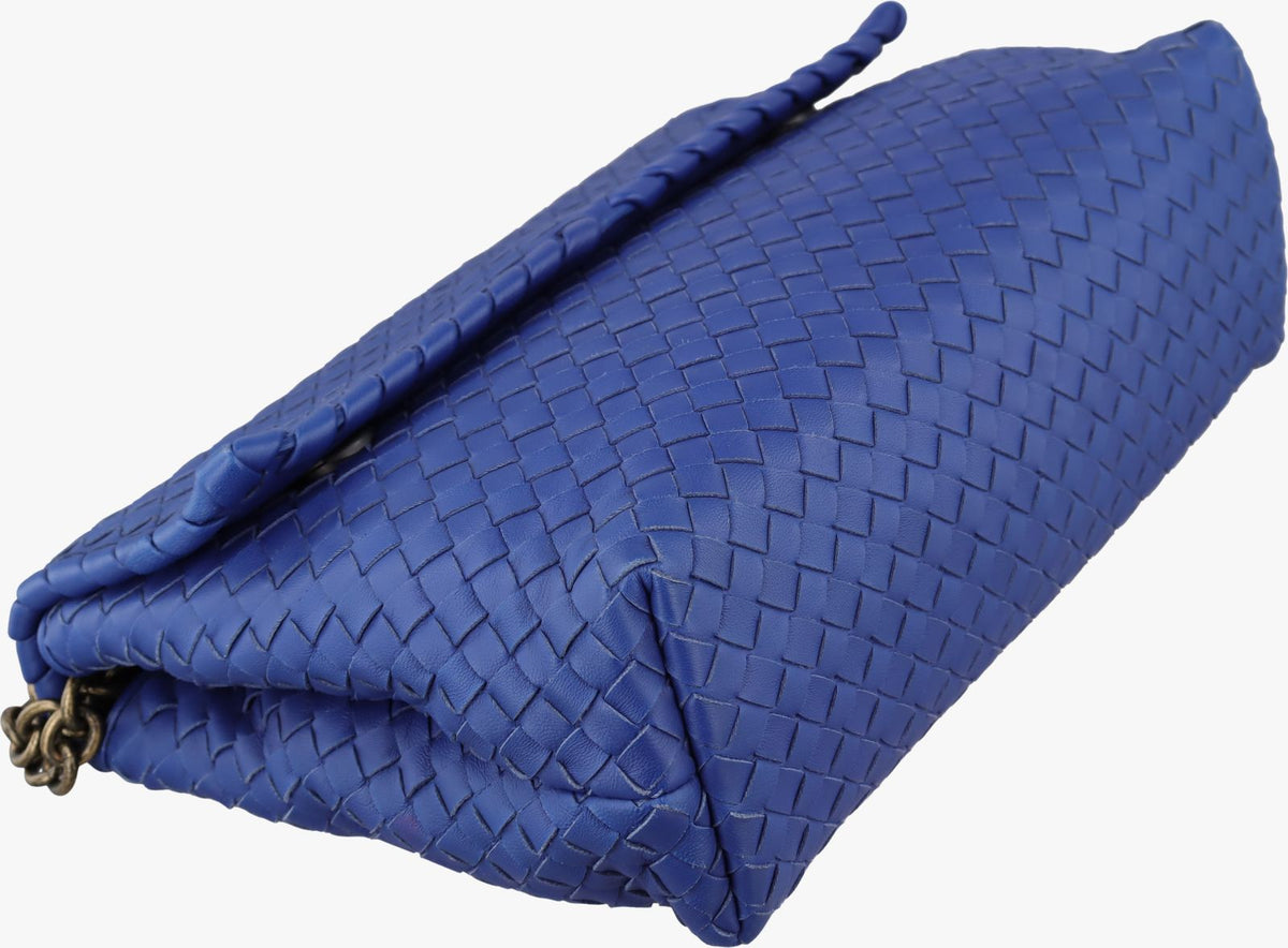 Bottega Veneta Intrecciato Olympia Blue Lambskin — view 5