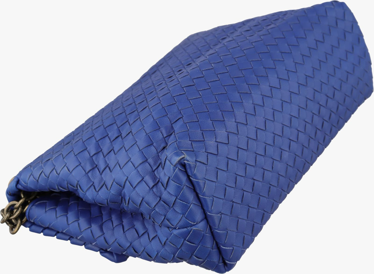 Bottega Veneta Intrecciato Olympia Blue Lambskin — view 7