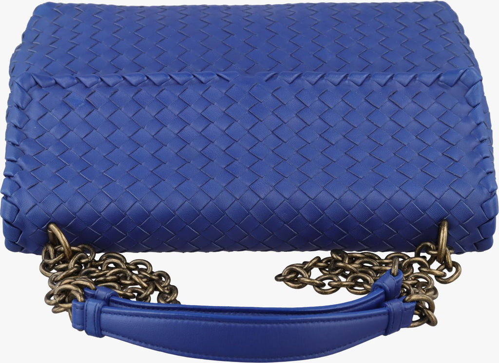Bottega Veneta Intrecciato Olympia Blue Lambskin — view 8
