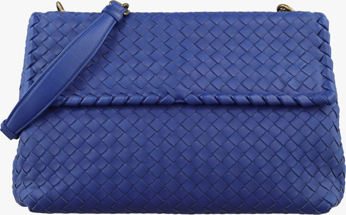 Bottega Veneta Intrecciato Olympia Blue Lambskin