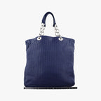 Dior Soft Lady Intrecciato Tote Bag Navy Lambskin — view 2