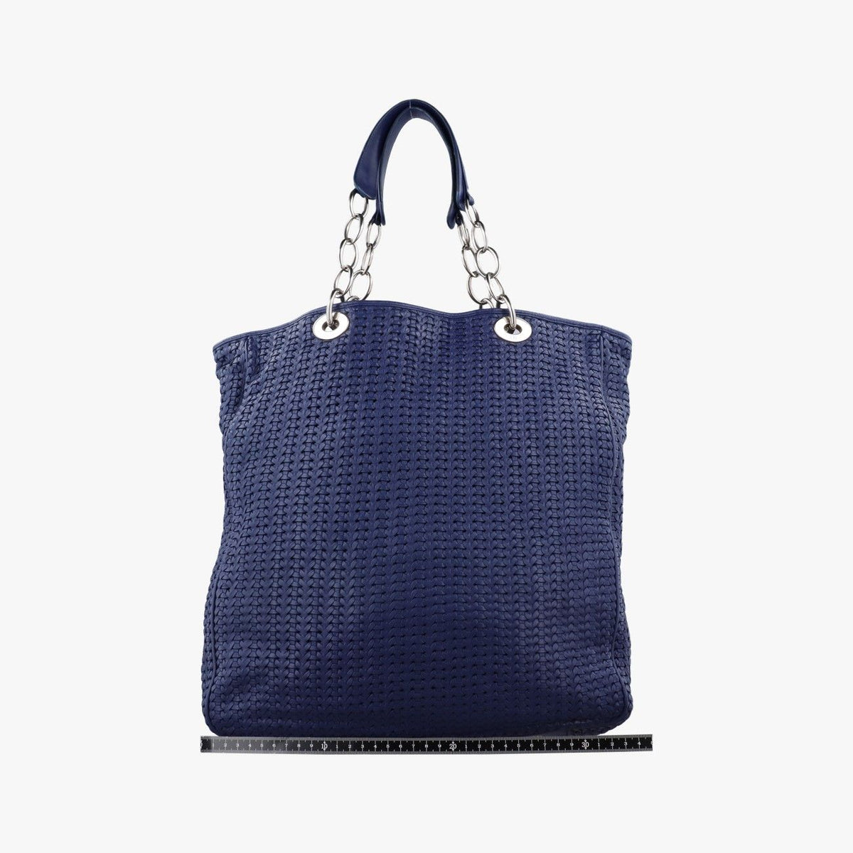 Dior Soft Lady Intrecciato Tote Bag Navy Lambskin — view 2