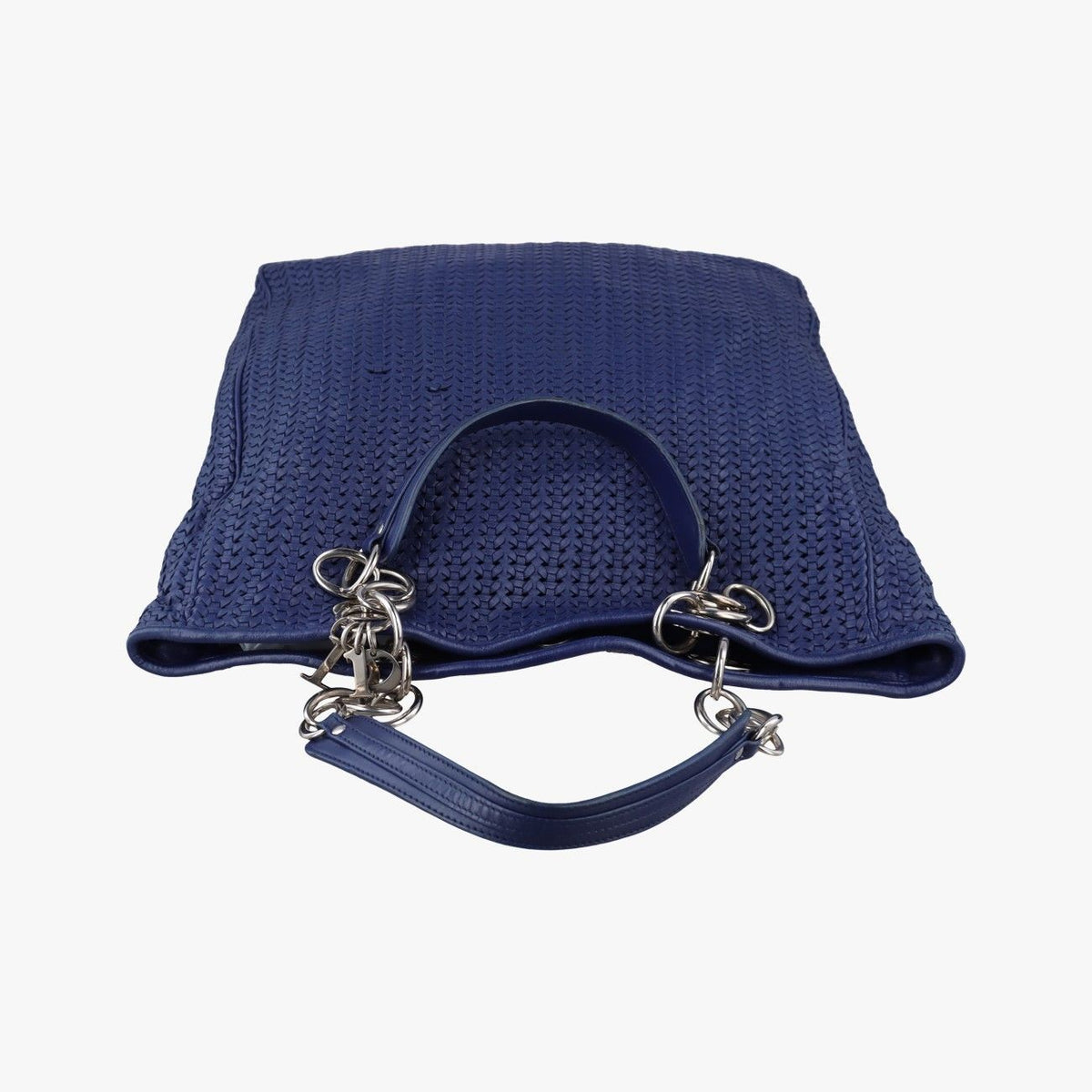 Dior Soft Lady Intrecciato Tote Bag Navy Lambskin — view 8