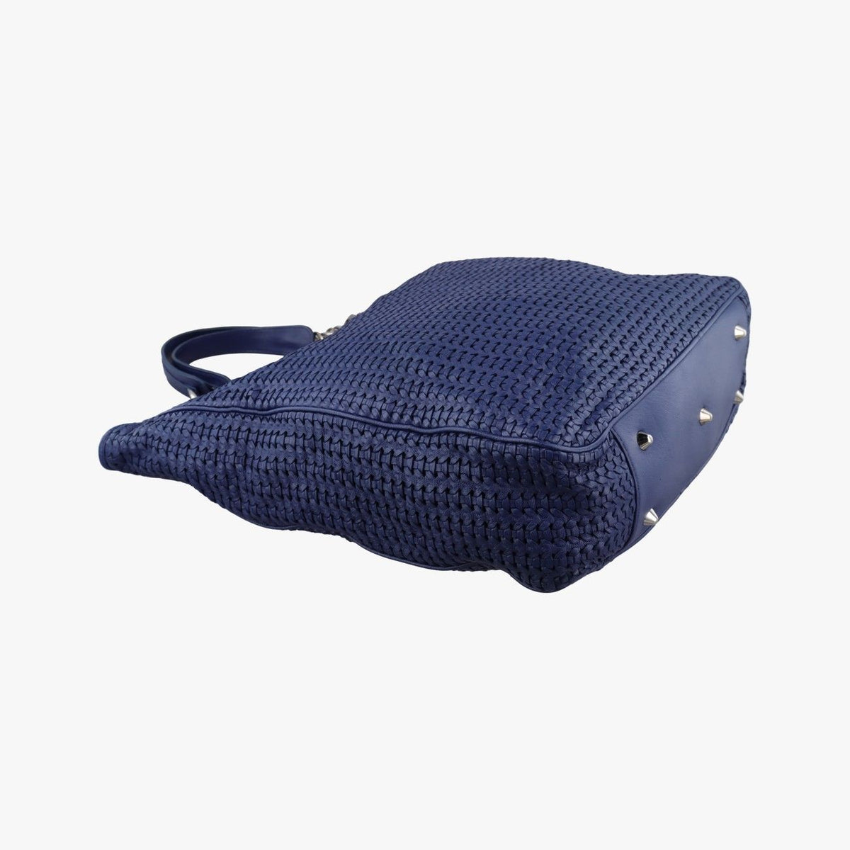 Dior Soft Lady Intrecciato Tote Bag Navy Lambskin — view 5