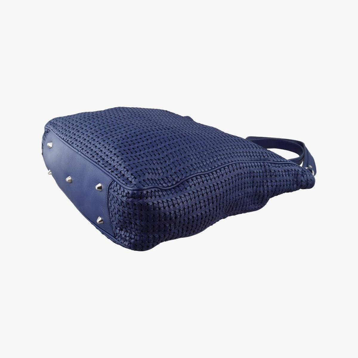 Dior Soft Lady Intrecciato Tote Bag Navy Lambskin — view 4