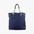 Dior Soft Lady Intrecciato Tote Bag Navy Lambskin
