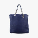 Dior Soft Lady Intrecciato Tote Bag Navy Lambskin