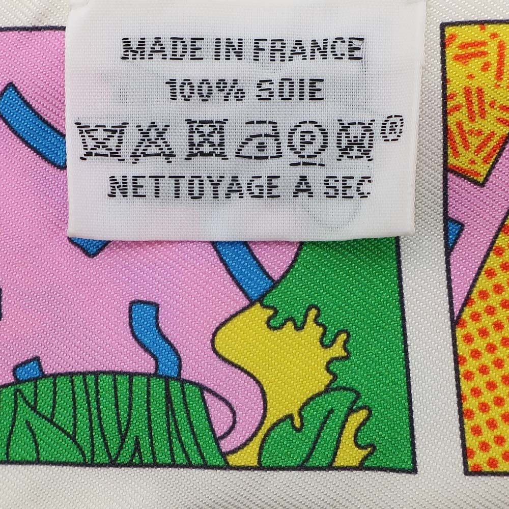 Hermes Twilly Scarf Factory Suit Pink Yellow Multicolor — view 7