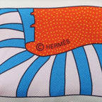 Hermes Twilly Scarf Factory Suit Pink Yellow Multicolor — view 6