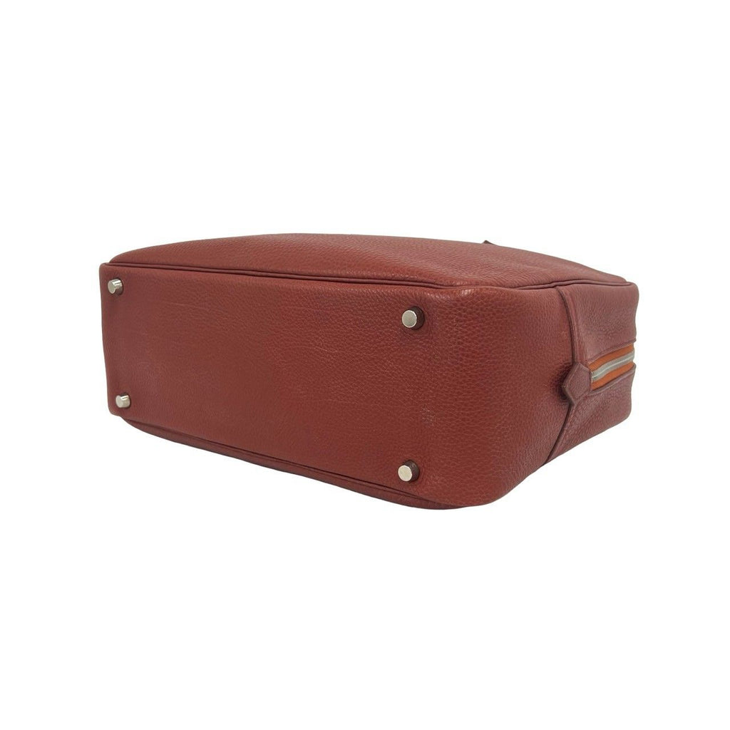 Hermes Plume 32 Togo Leather Shoulder Bag Cuible Brown — view 8
