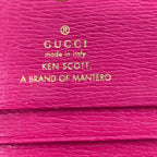 Gucci Bifold Wallet Horsebit 1955 Pink Yellow Multi Floral Ken Scott of Mantero — view 5