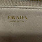 Prada Coin Purse Pink Beige L-shaped Zipper with Key Ring Leather — view 4