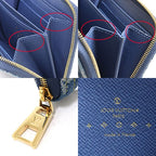 Louis Vuitton Zippy Coin Purse Card Case Monogram Denim Blue — view 6