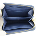 Louis Vuitton Zippy Coin Purse Card Case Monogram Denim Blue — view 3
