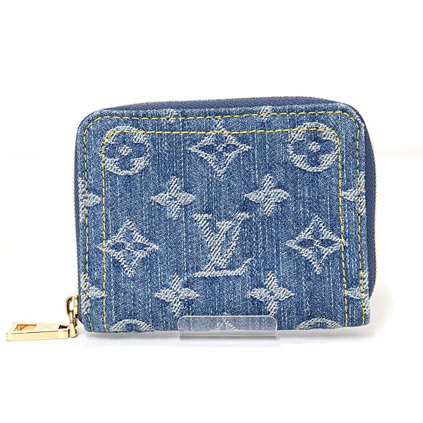 Louis Vuitton Zippy Coin Purse Card Case Monogram Denim Blue