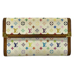 Louis Vuitton Wallet Monogram Multicolor Porte Tresor International Blanc