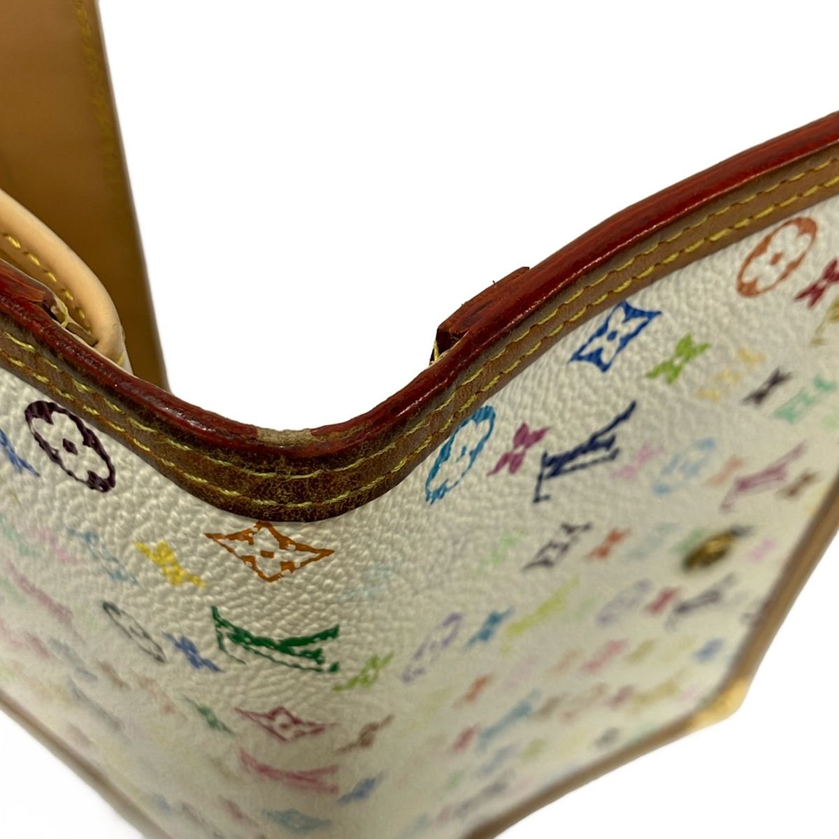 Louis Vuitton Wallet Monogram Multicolor Porte Tresor International Blanc — view 6