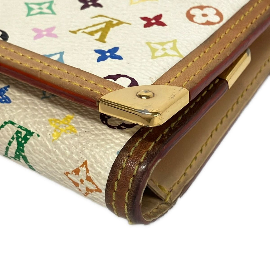 Louis Vuitton Wallet Monogram Multicolor Porte Tresor International Blanc — view 7