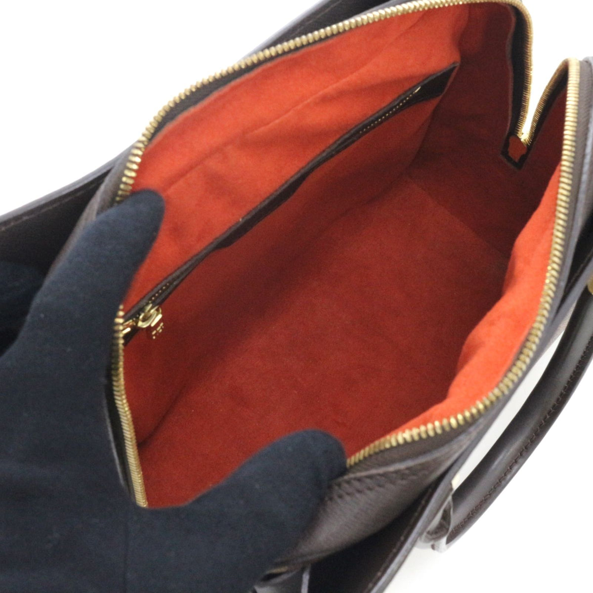 Louis Vuitton Triana Handbag Damier Canvas Brown — view 4