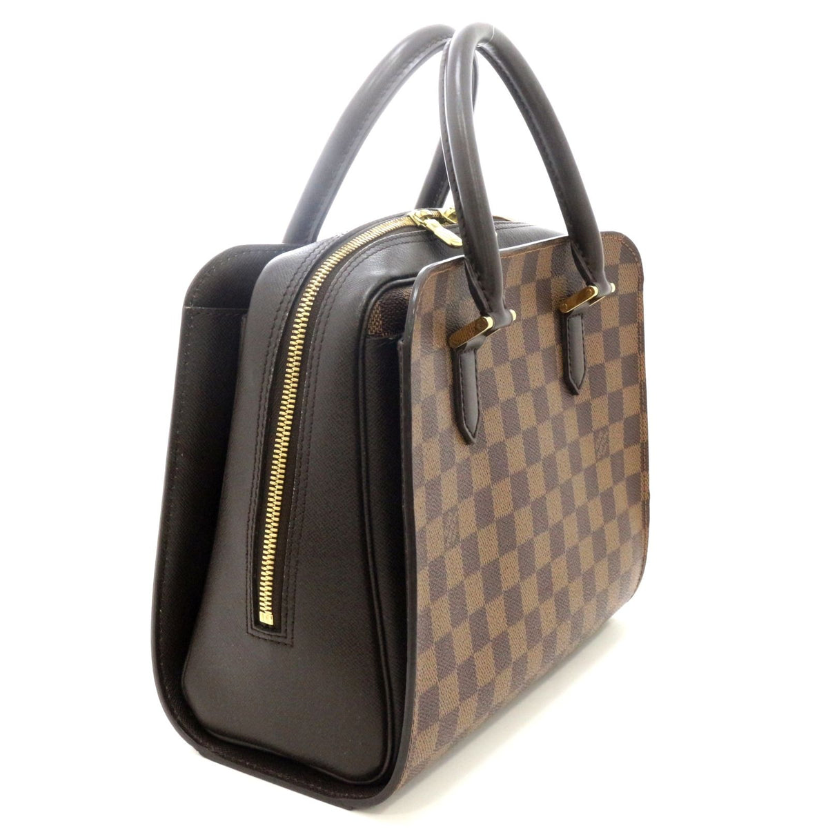 Louis Vuitton Triana Handbag Damier Canvas Brown — view 2
