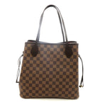 Louis Vuitton Neverfull MM Tote Bag Damier Canvas Brown — view 4