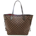 Louis Vuitton Neverfull MM Tote Bag Damier Canvas Brown